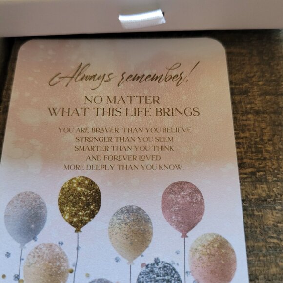 "J" Bubble Letter Initial Necklace - Picture 4 of 4